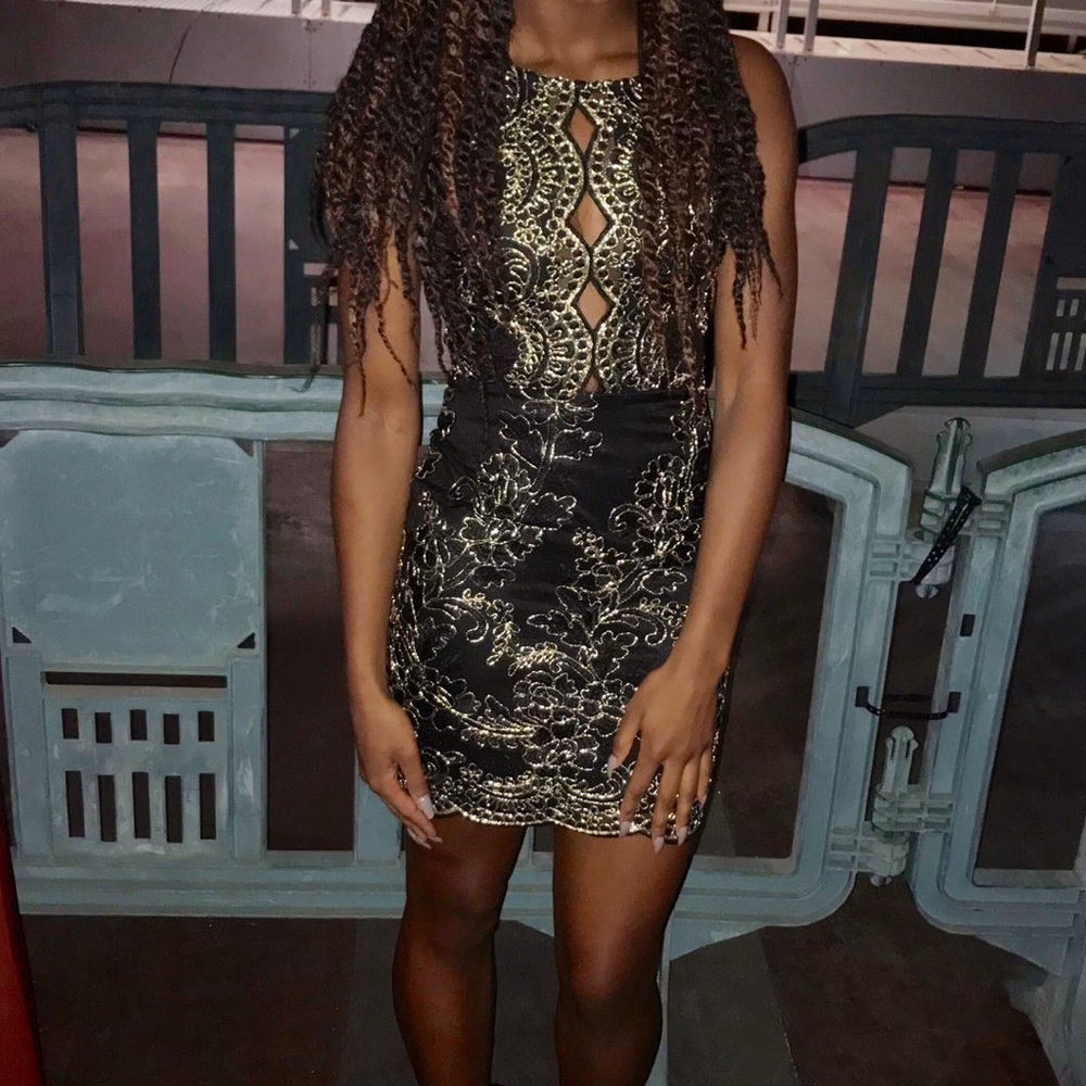 PrettyLittleThing Halter Mini Dress